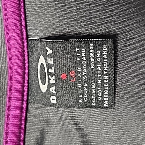 Oakley large black and purple regular fit short sleeve polo - Picture 6 of 6